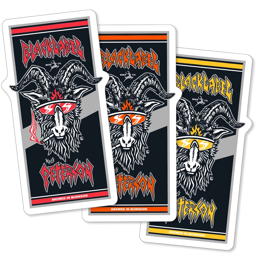 Black Label Nick Peterson Burnside Brew Sticker – GoodTimes