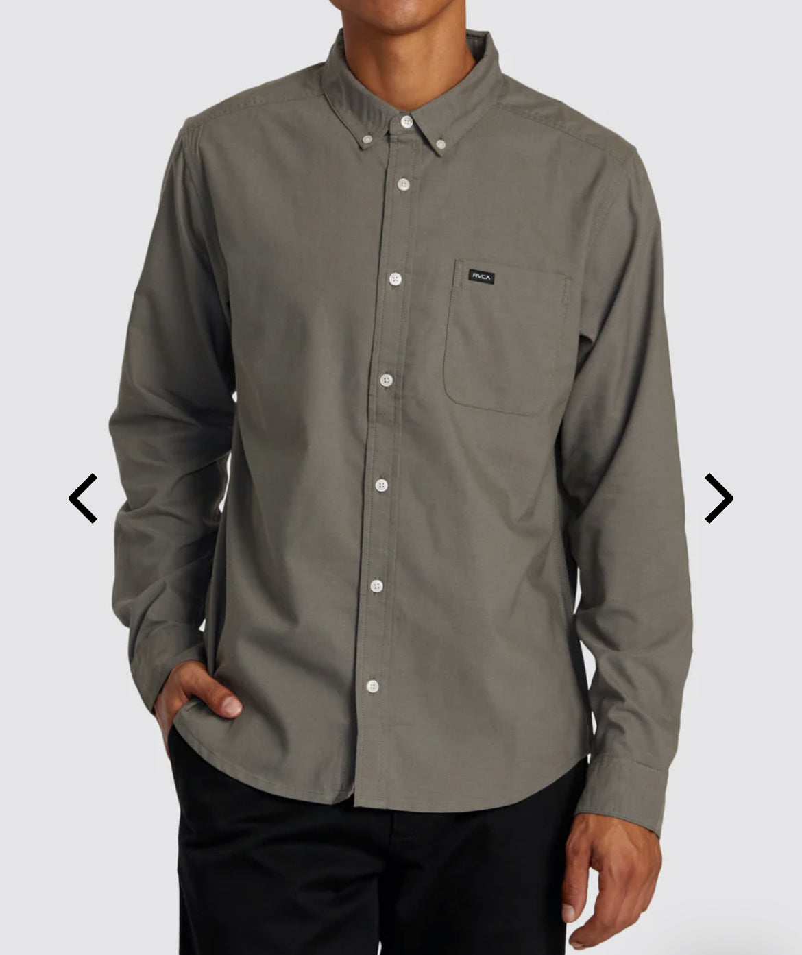 RVCA That'll Do Stretch Long-Sleeve Shirt - Black / S RVCA That'll Do Stretch Long-Sleeve Shirt - Black / S