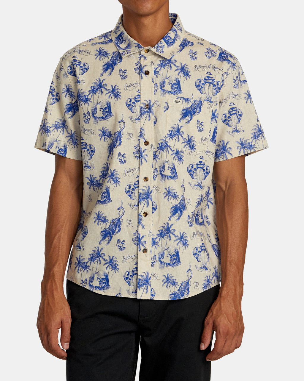 RVCA Chefs Kiss S/S Button-up Shirt GoodTimes RVCA Chefs Kiss S/S Button-up Shirt GoodTimes